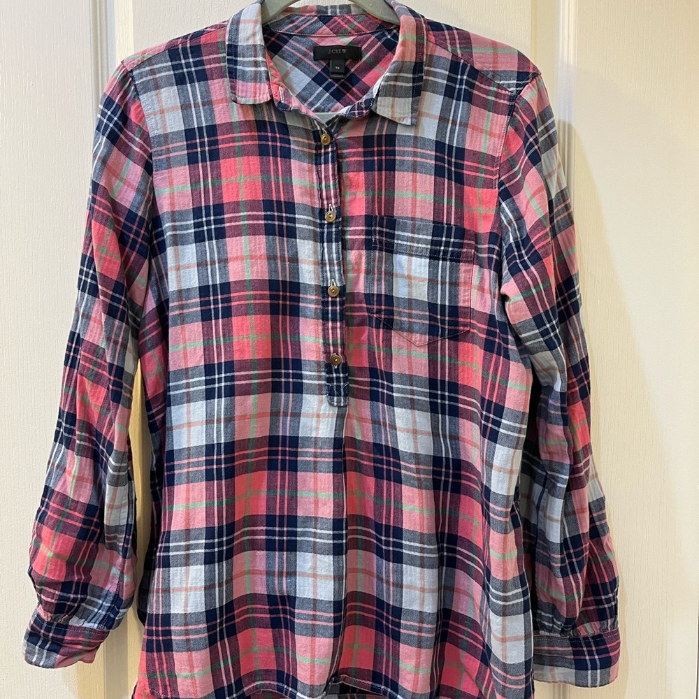 J. Crew Multicolor Plaid Shirt